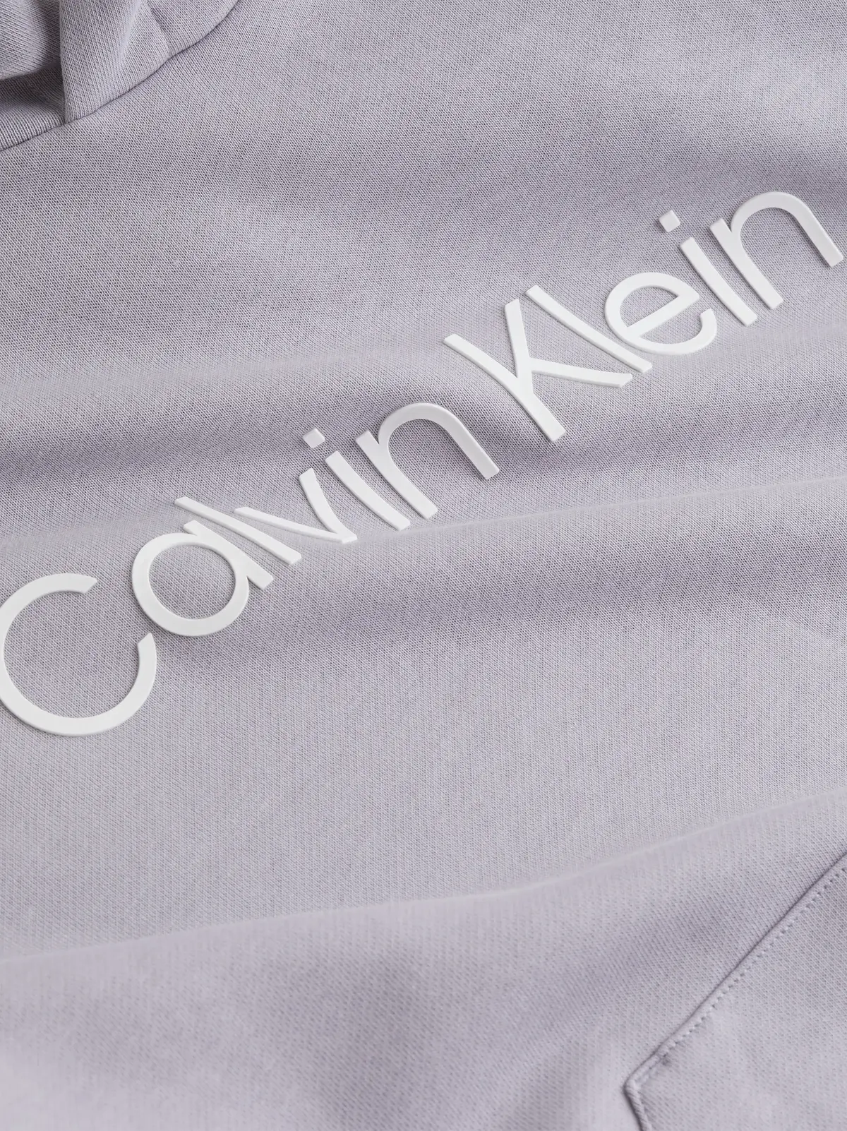 Calvin Klein HERO LOGO COMFORT HO Erkek Gri Hoodie