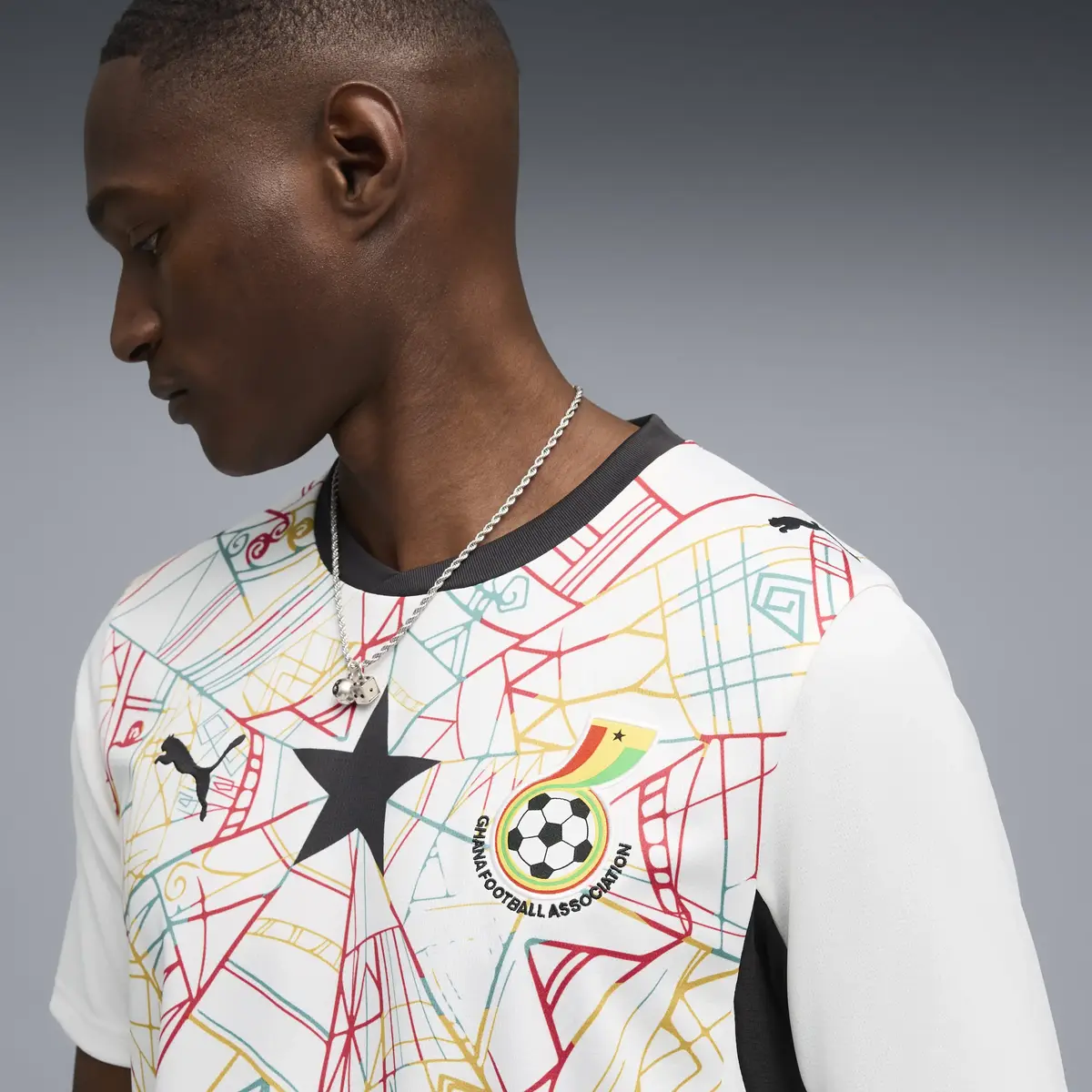 Puma GFA Home Jersey Replica Beyaz Erkek Forma