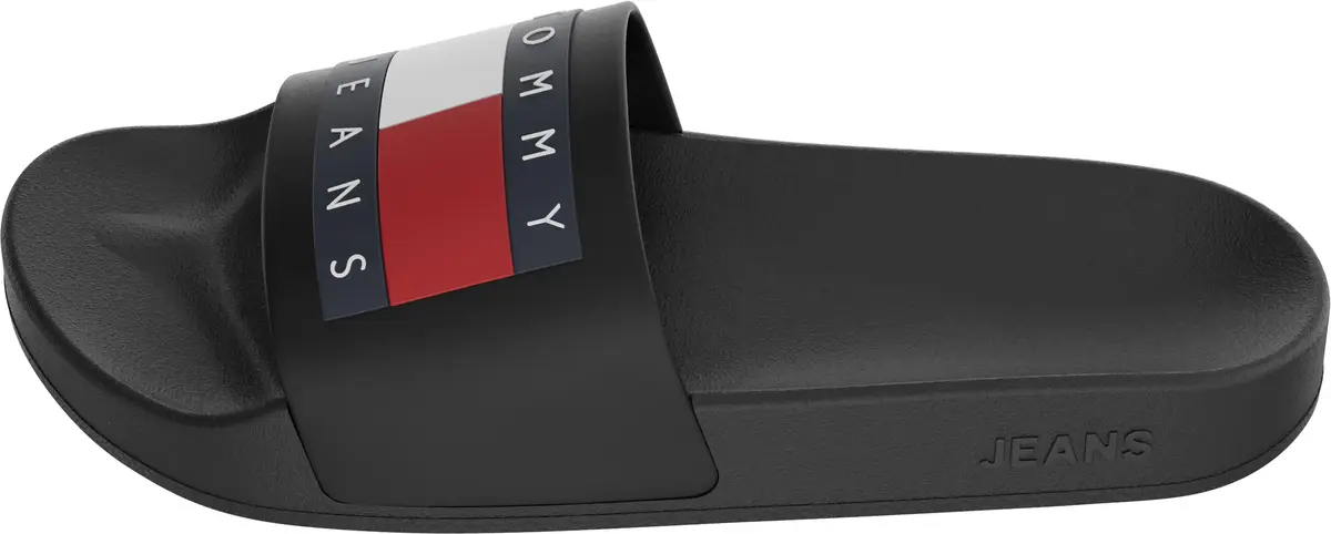 Tommy Hilfiger TOMMY JEANS FLAG POO, BDS Siyah Kadın Terlik