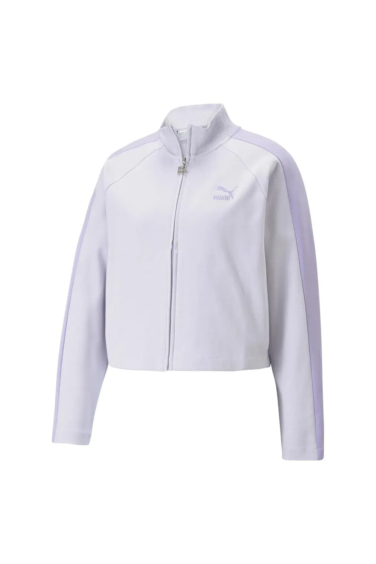 Puma T7 Track Jacket DK Spring Mor Kadın Fermuarlı Sweatshirt