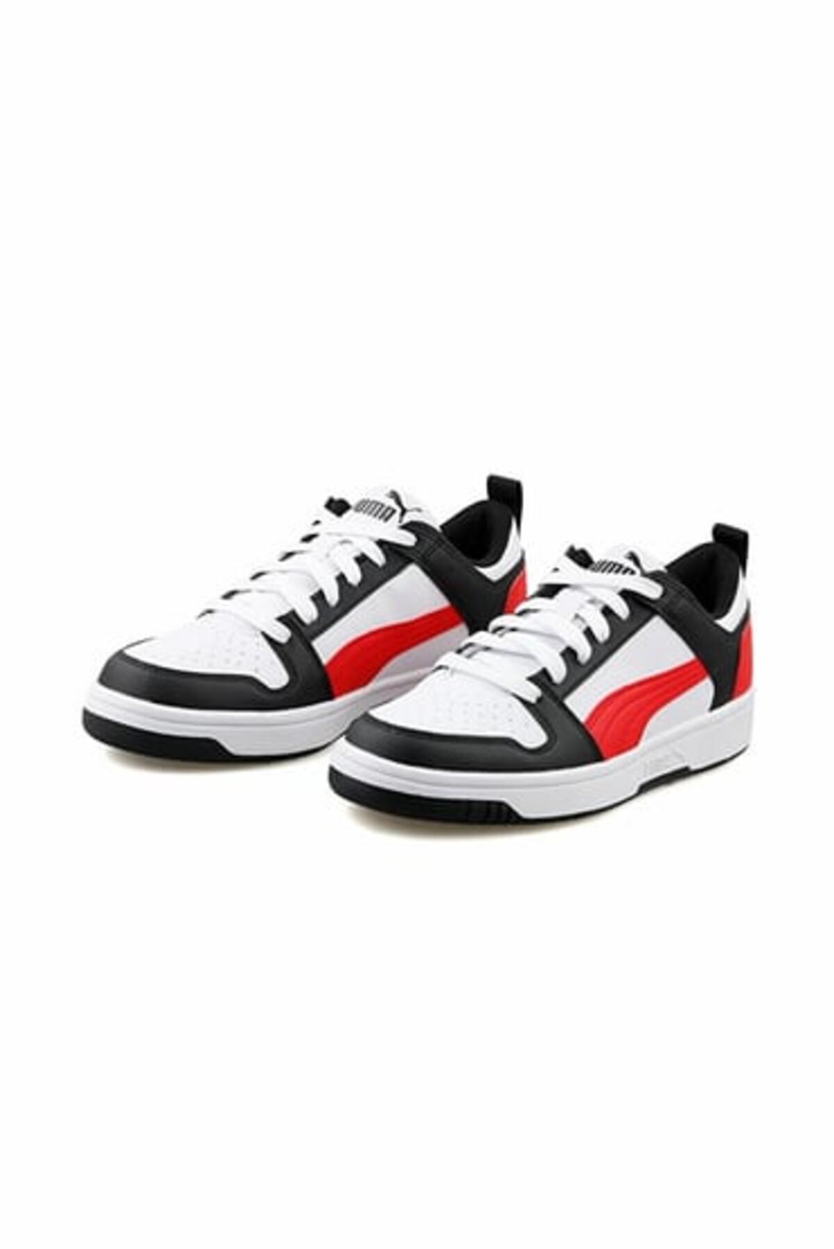 Puma Rebound Layup Lo SL Jr Beyaz Kadın Spor Ayakkabı