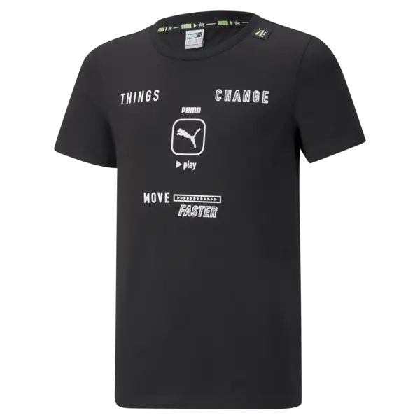 Puma PLAY UV Graphic Tee Siyah Erkek Çocuk T-Shirt