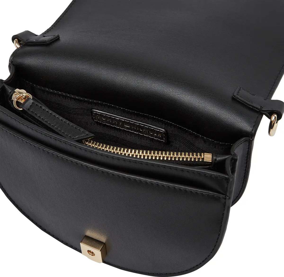 Tommy Hilfiger TH HERITAGE SADDLE B, BDS Siyah Kadın Çanta