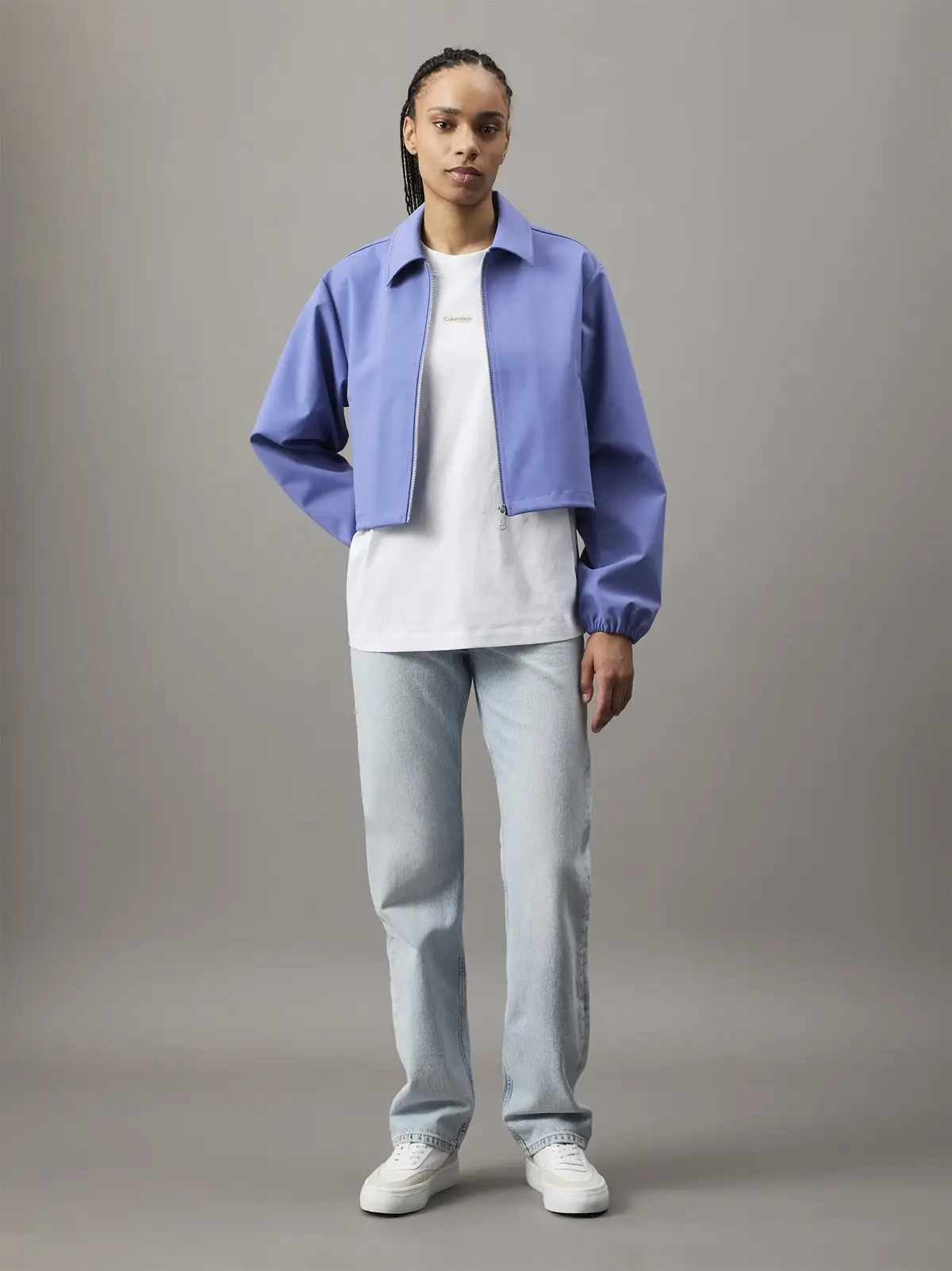 Calvin Klein HIGH RISE STRAIGHT Kadın Mavi Kot Pantolon