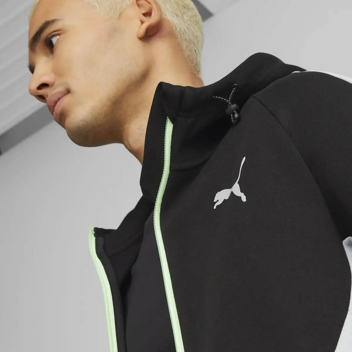 Puma EVOSTRIPE Full-Zip Hoodie DK - Siyah Erkek/Unisex Hoodie