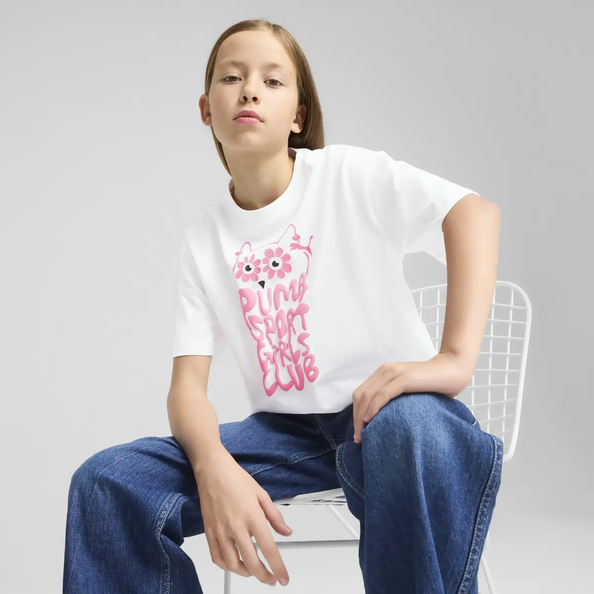 Puma Graphics Short Length Tee II Beyaz Kadın T-Shirt & Polo