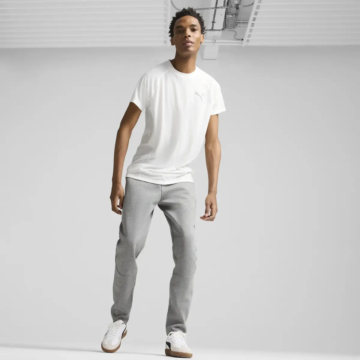 Puma EVOSTRIPE Pants Gri Erkek Eşofman Altı