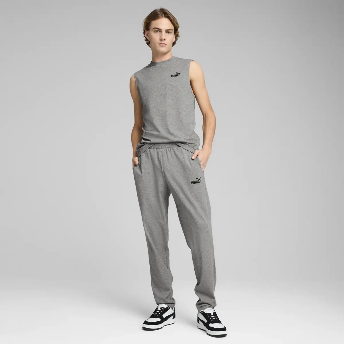 PUMA ESS Sleeveless Tee Gri Erkek T-shirt