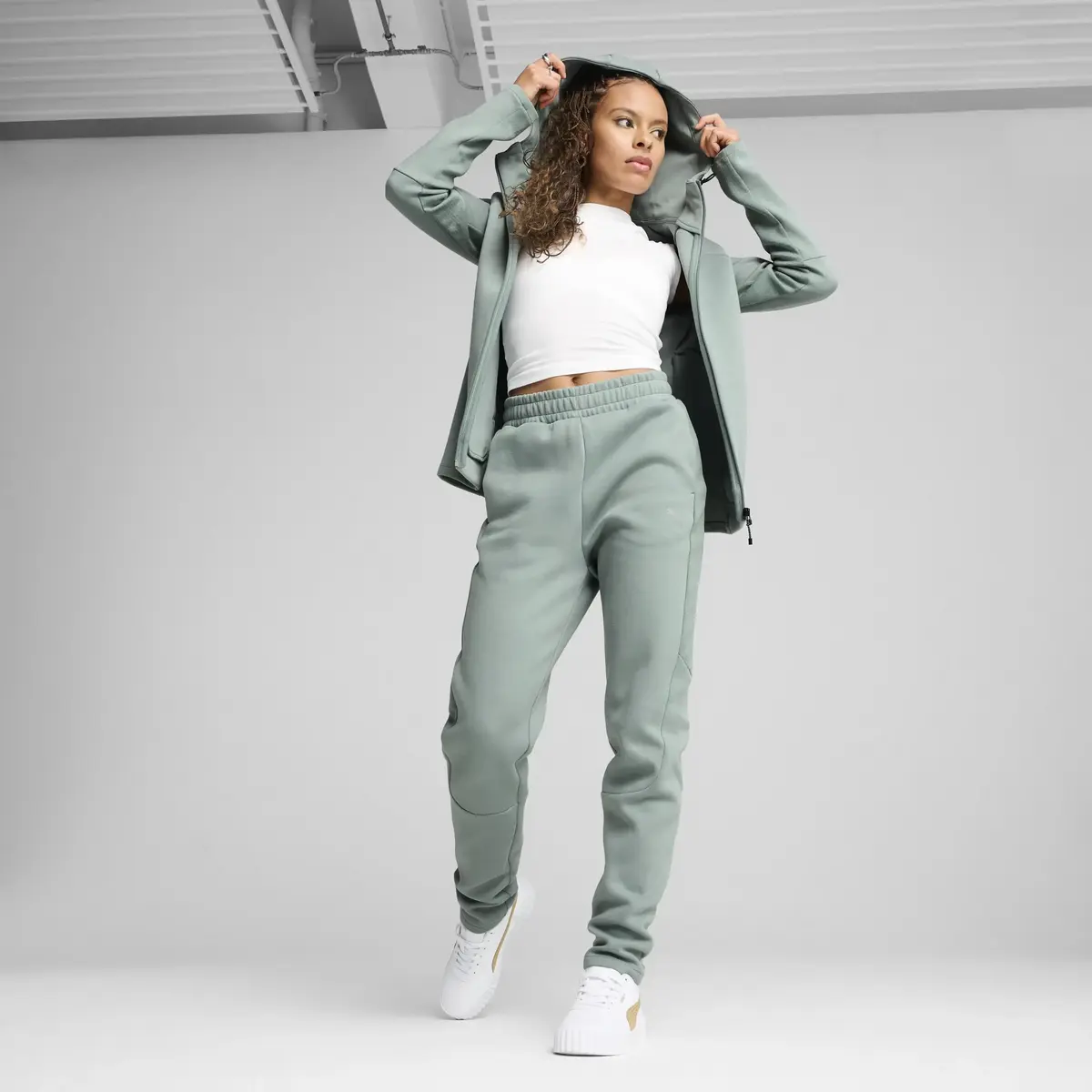 PUMA EVOSTRIPE Sweatpants Yeşil Kadın Eşofman Altı
