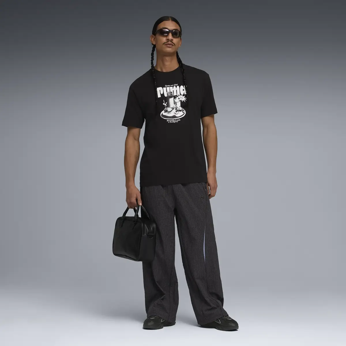 Puma GRAPHIC Tee Siyah Erkek T-Shirt