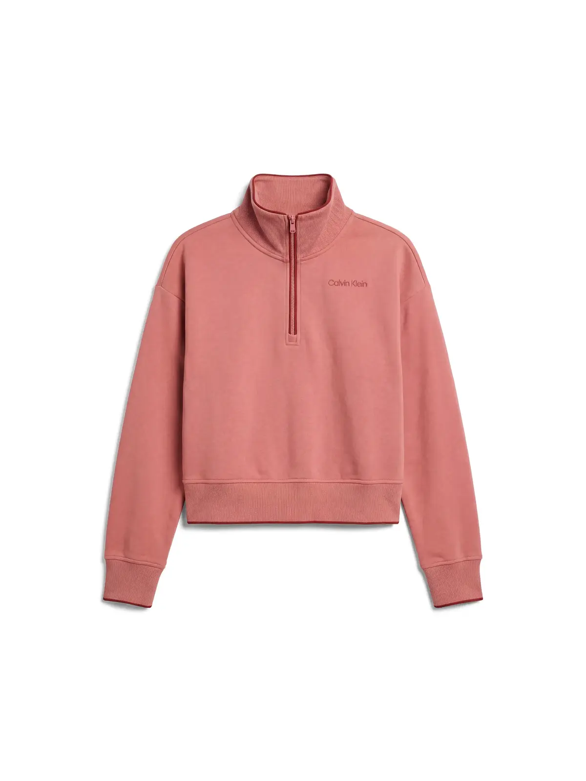 Calvin Klein BRUSHED FRENCH TERRY, F11 Kırmızı Kadın Sweatshirt