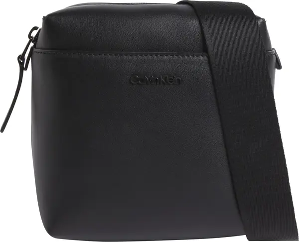 Calvin Klein CLEAN ESSENTIAL CUBE Erkek Siyah Omuz Çanta