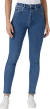 Calvin Klein HIGH RISE SKINNY Kadın Mavi Kot Pantolon
