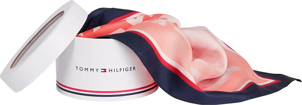 Tommy Hilfiger ICONIC POP SILK BAND Kadın Pembe Eşarp