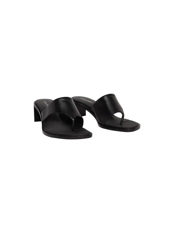 Calvin Klein BLOCK HEEL SNDL THON, 0GJ, 36 Siyah Kadın Terlik