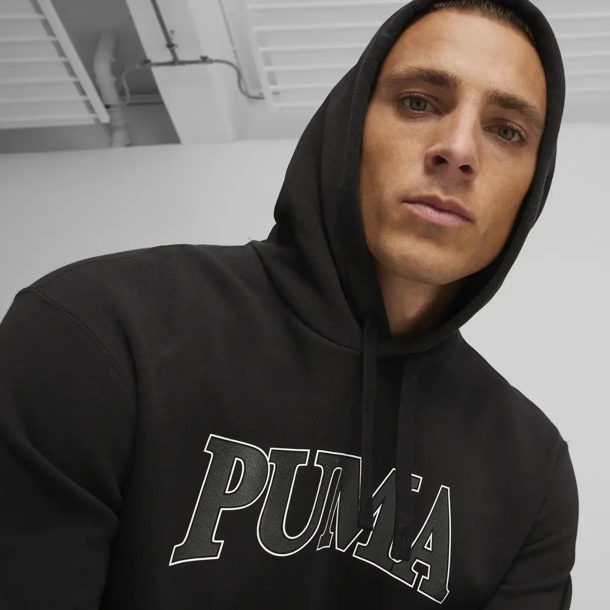 Puma SQUAD Hoodie Siyah Erkek Sweatshirt