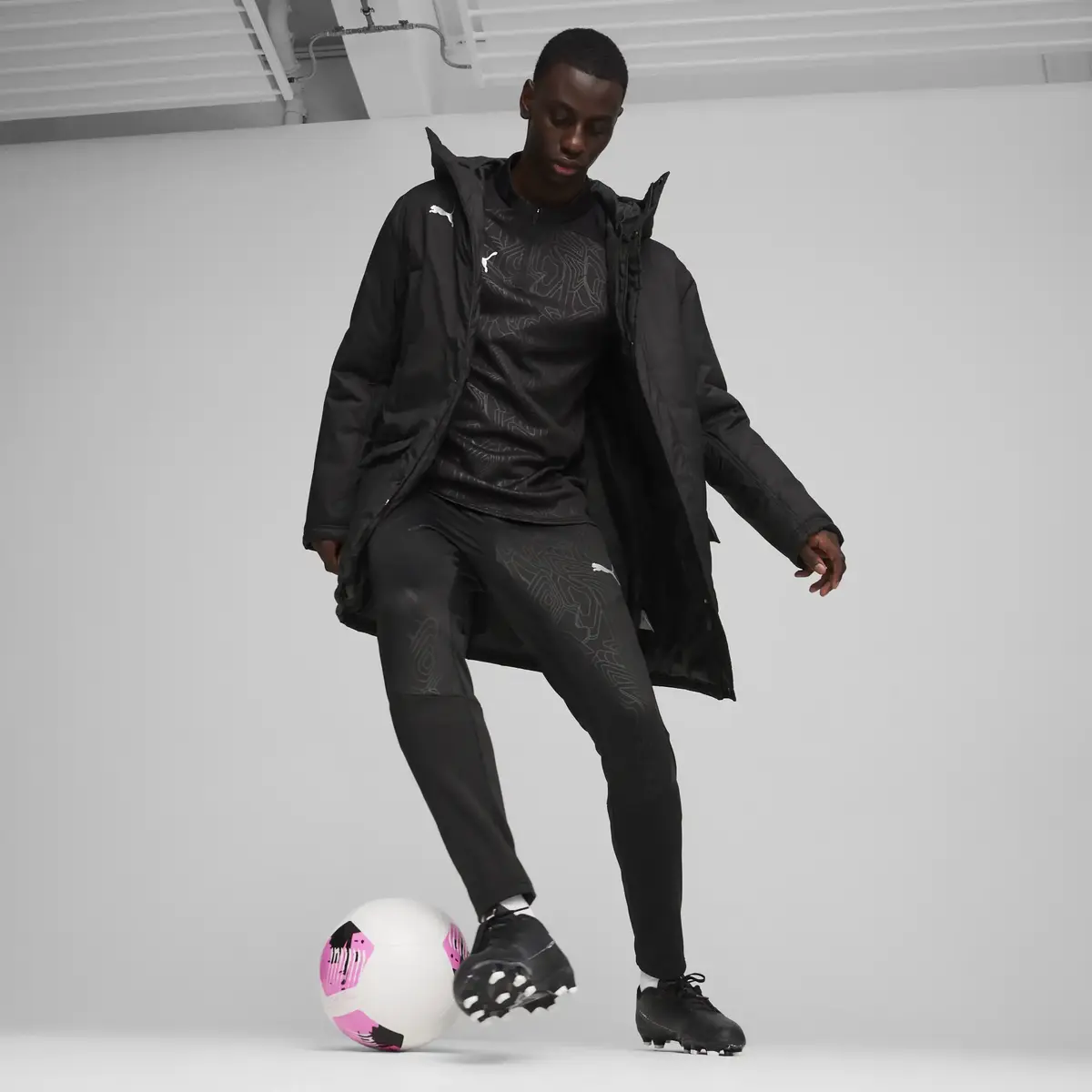 Puma teamFINAL Winter Jacket Siyah Erkek Mont