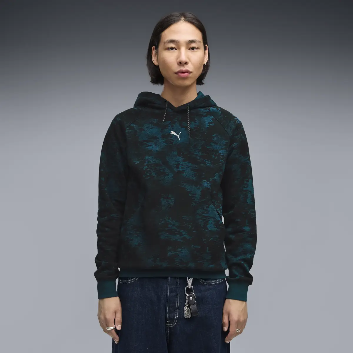 PUMA PUMA SPORT Camo Hoodie Yeşil Erkek Sweatshirt