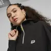 Puma DOWNTOWN Half-Zip Crew Siyah Kadın Sweatshirt