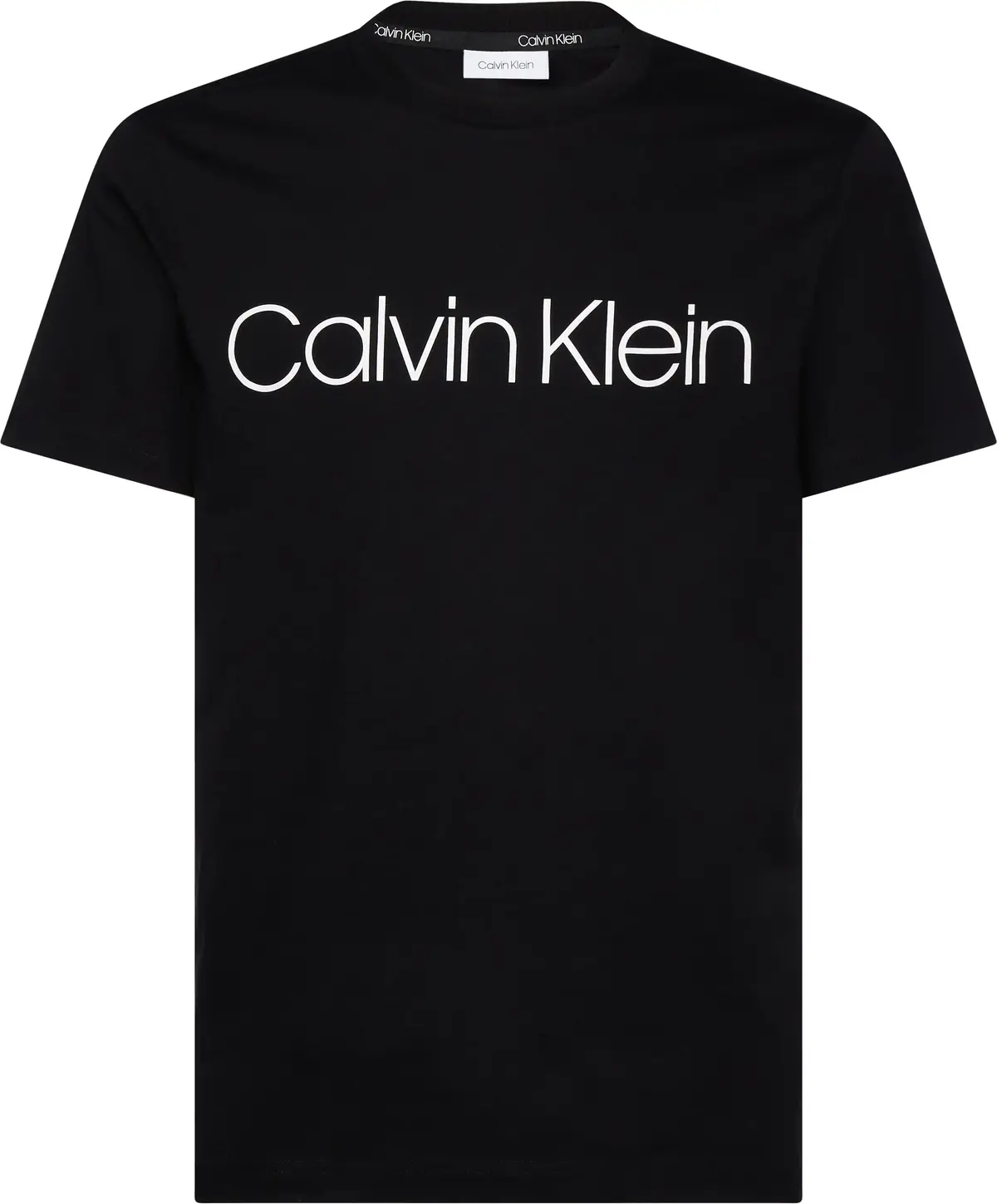 Calvin Klein COTTON FRONT LOGO T- Erkek Siyah T-Shirt