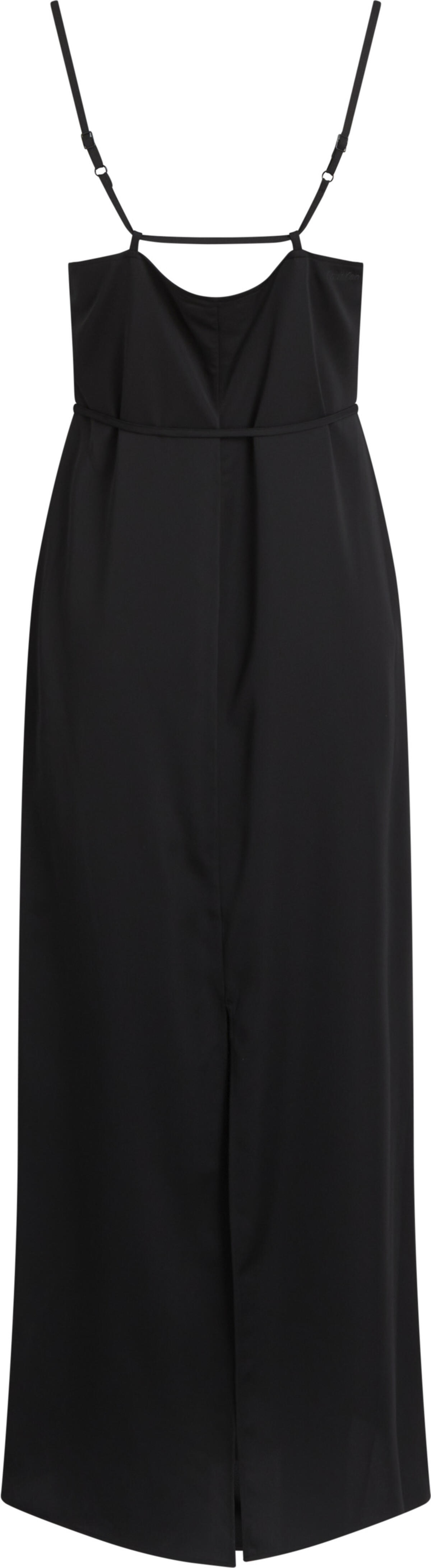 Calvin Klein RECYCLED CDC MIDI SL Kadın Siyah Elbise