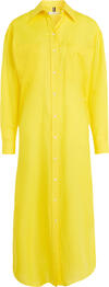 Tommy Hilfiger VOILE OVERSIZED LONG Kadın Sarı Elbise
