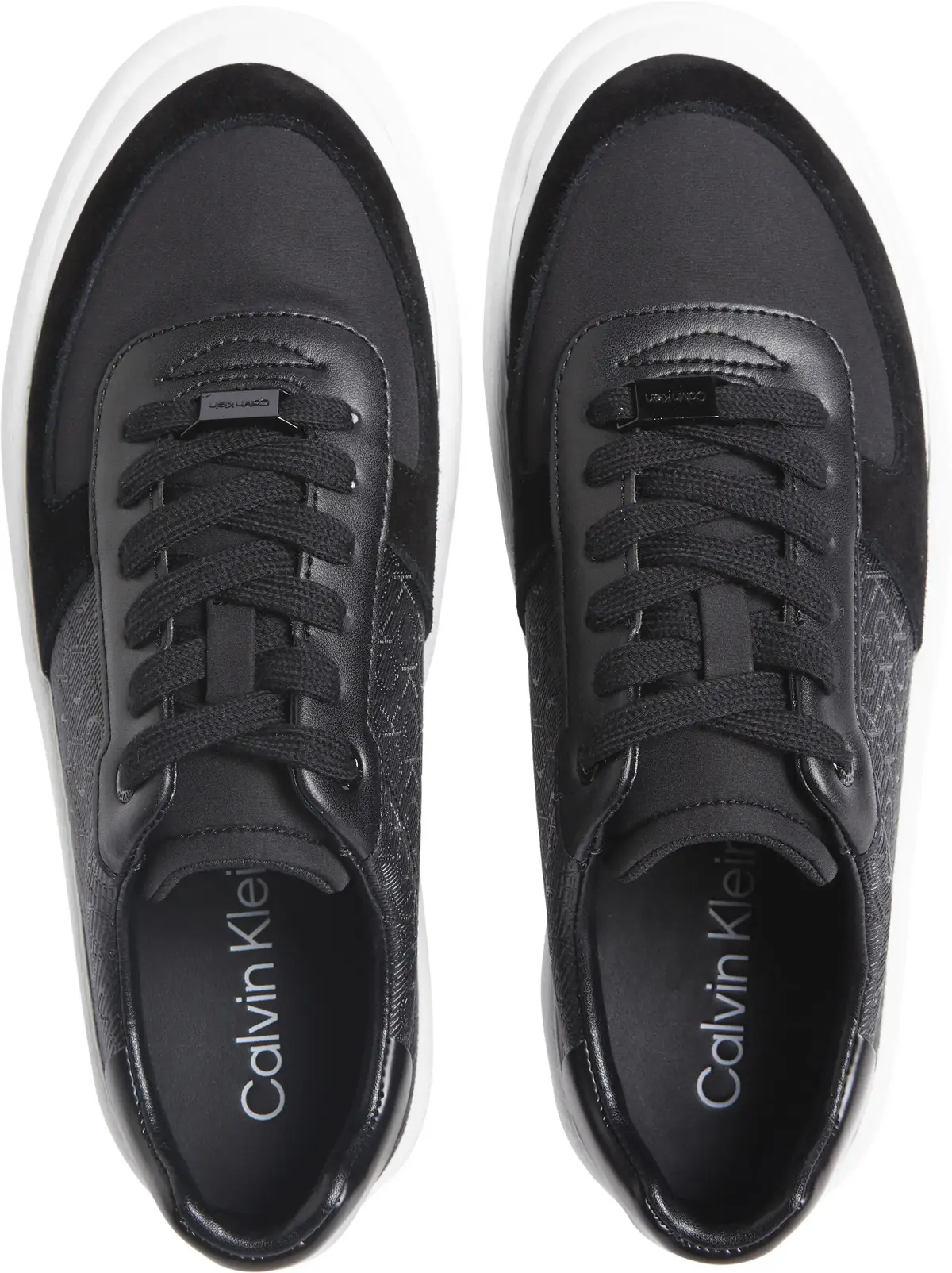 Calvin Klein VULC LACE UP - MONO, 0GR Siyah Kadın Spor Ayakkabı & Sneaker