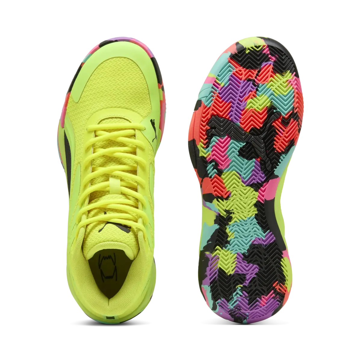 Puma Court Pro Marble Sarı Unisex Basketbol Ayakkabısı