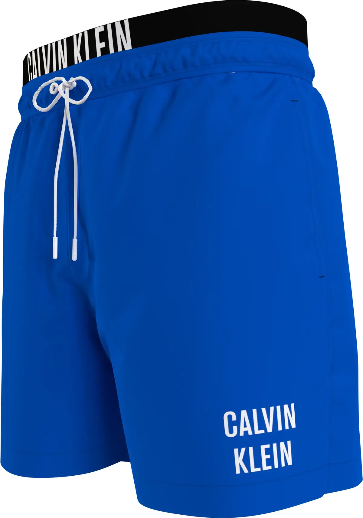 Calvin Klein MEDIUM DOUBLE WAISTB Erkek Mavi Deniz Şortu
