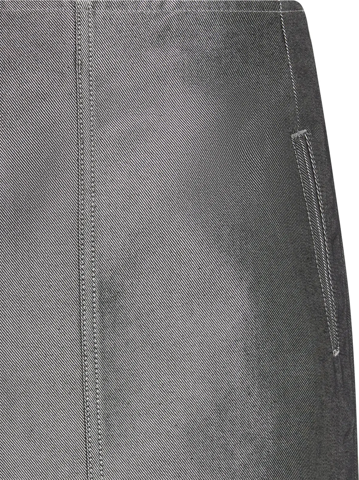 Calvin Klein A LINE SKIRT DENIM SHINE Kadın Siyah Etek