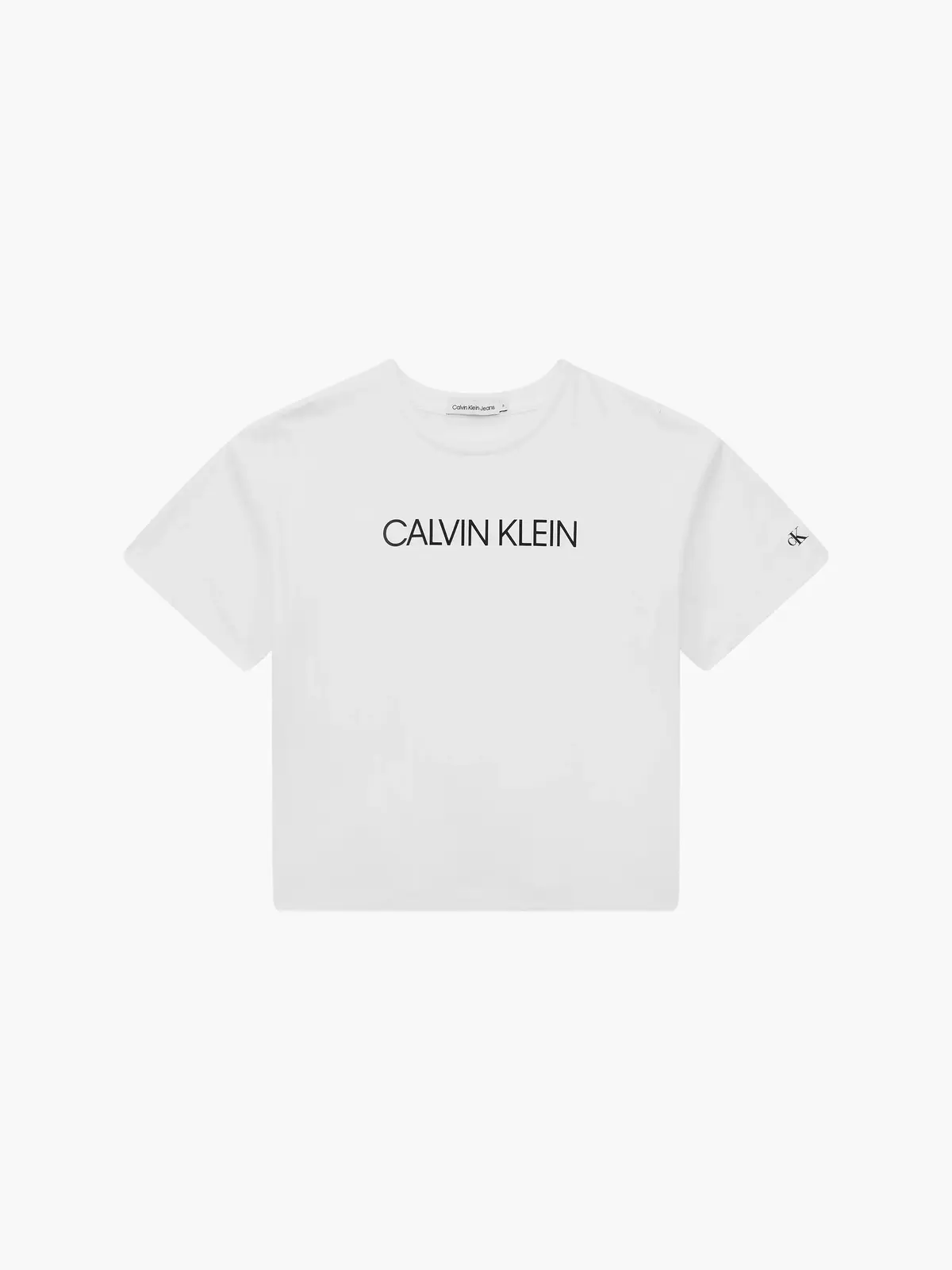 Calvin Klein INSTITUTIONAL LOGO B Kadın Beyaz T-Shirt