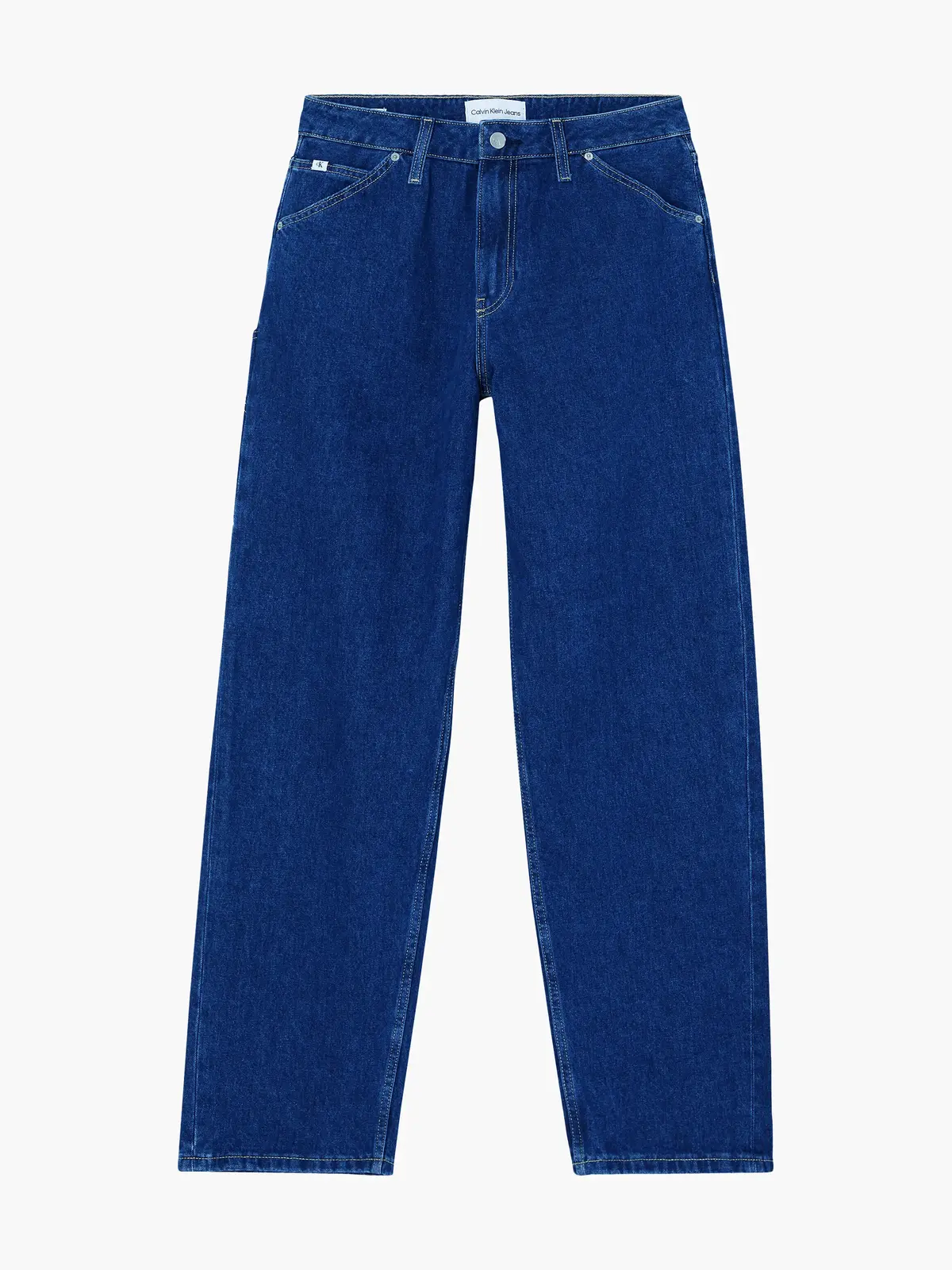 Calvin Klein 90S STRAIGHT UTILITY Kadın Mavi Kot Pantolon