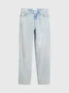 Calvin Klein LOW RISE STRAIGHT Kadın Mavi Kot Pantolon