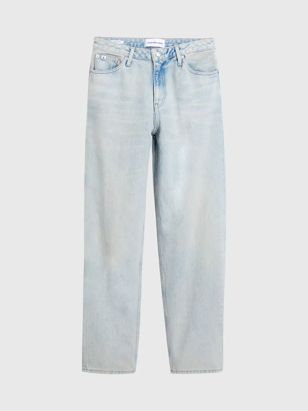 Calvin Klein LOW RISE STRAIGHT Kadın Mavi Kot Pantolon