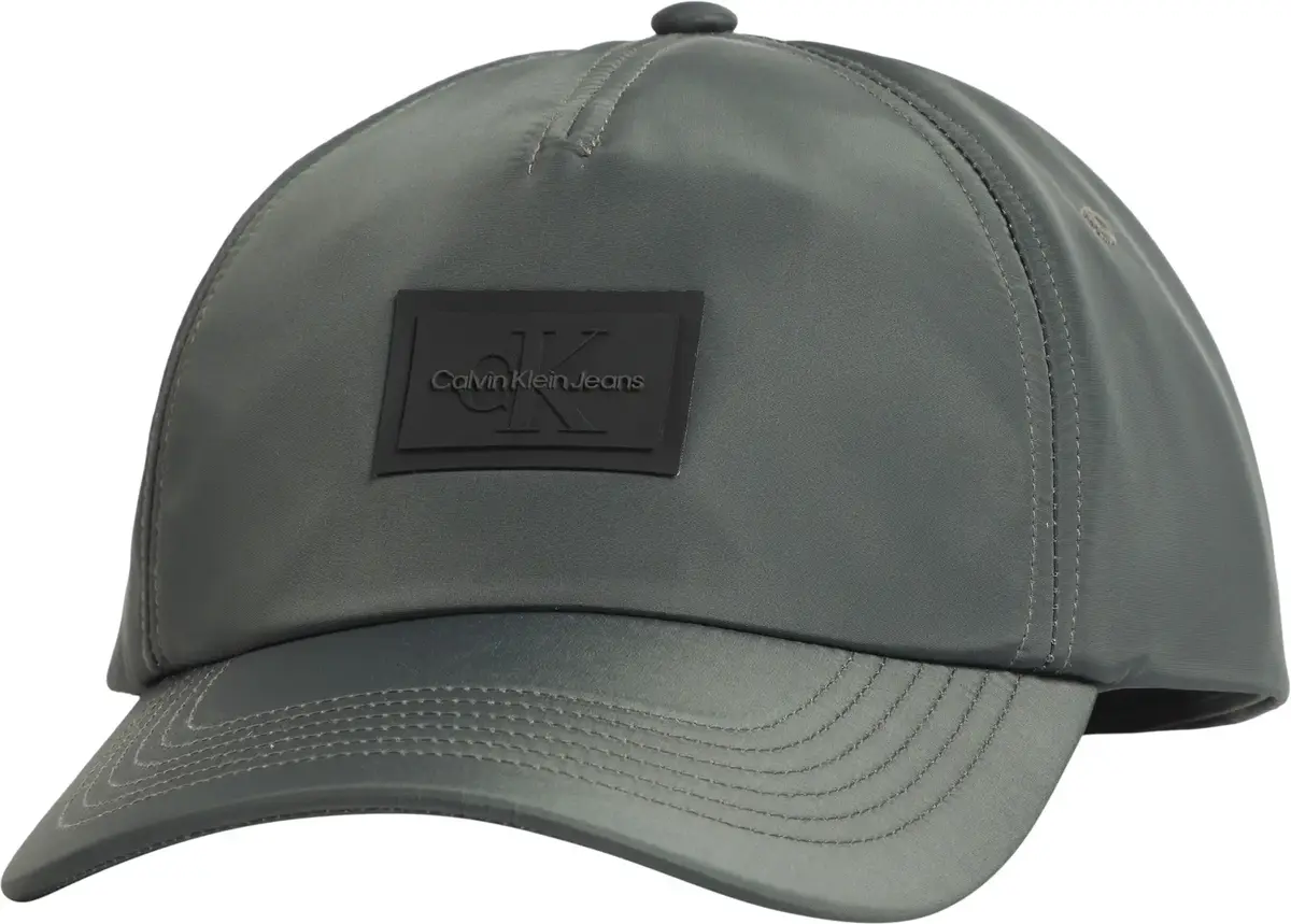 Calvin Klein 6 PANEL MONOLOGO PAT, PAR Yeşil Erkek Şapka