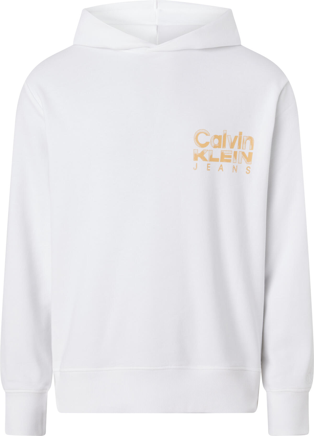 Calvin Klein BOLD COLOR INSTITUTI Erkek Beyaz Sweatshirt