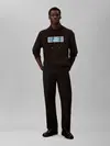 Calvin Klein LS EU 350TERRY CKNY Siyah Erkek Kapüşonlu Sweatshirt
