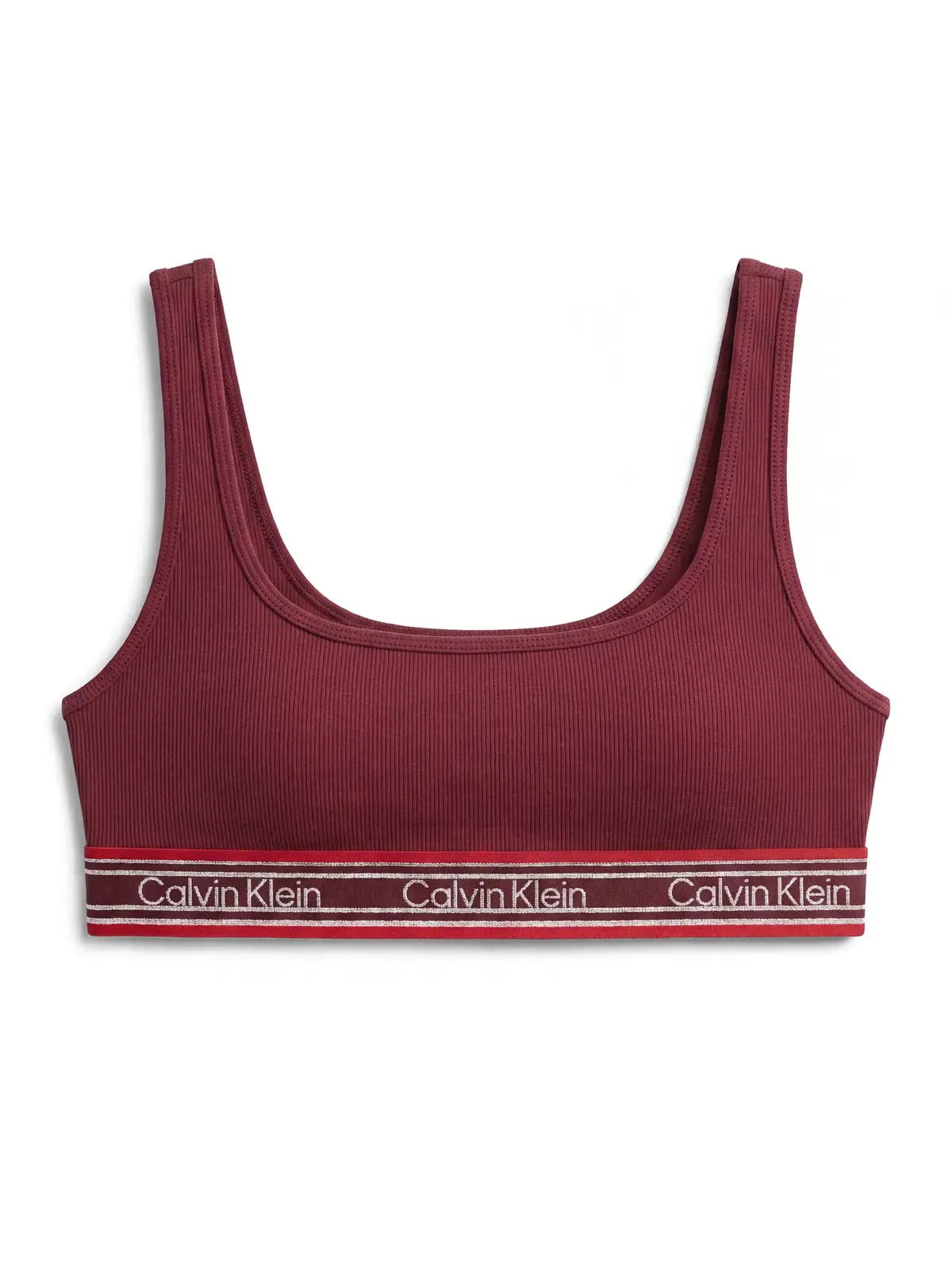 Calvin Klein UNLINED BRALETTE Bordo Sporcu Sütyeni Bra