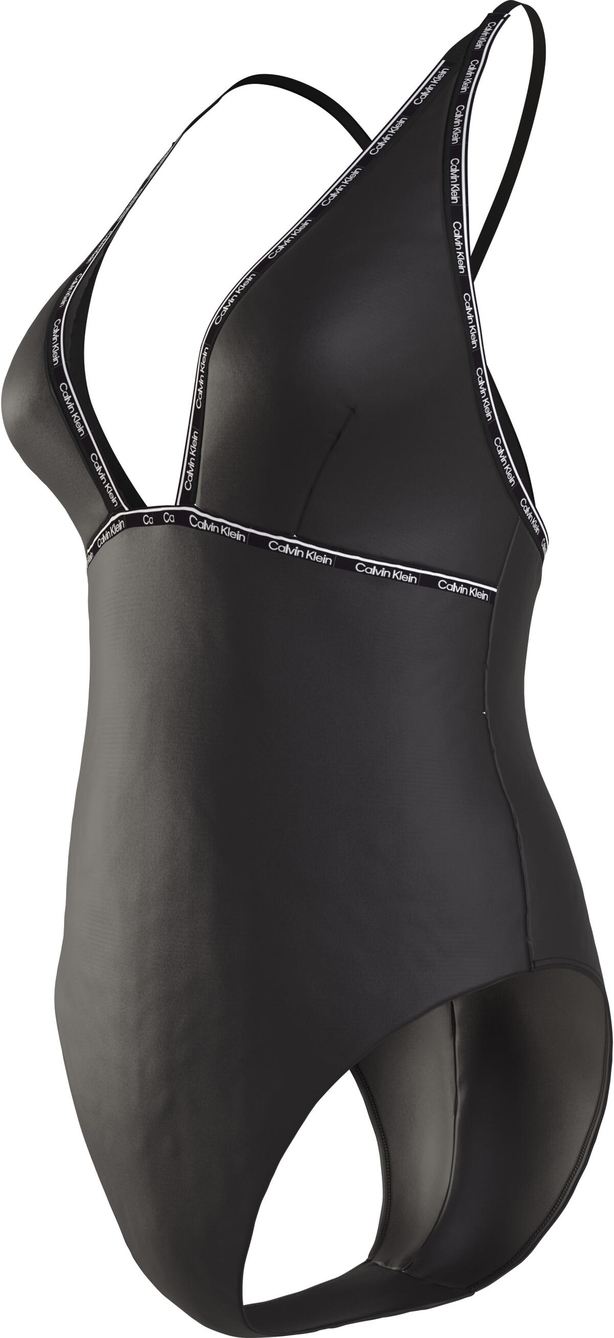 Calvin Klein PLUNGE ONE PIECE Kadın Siyah Mayo