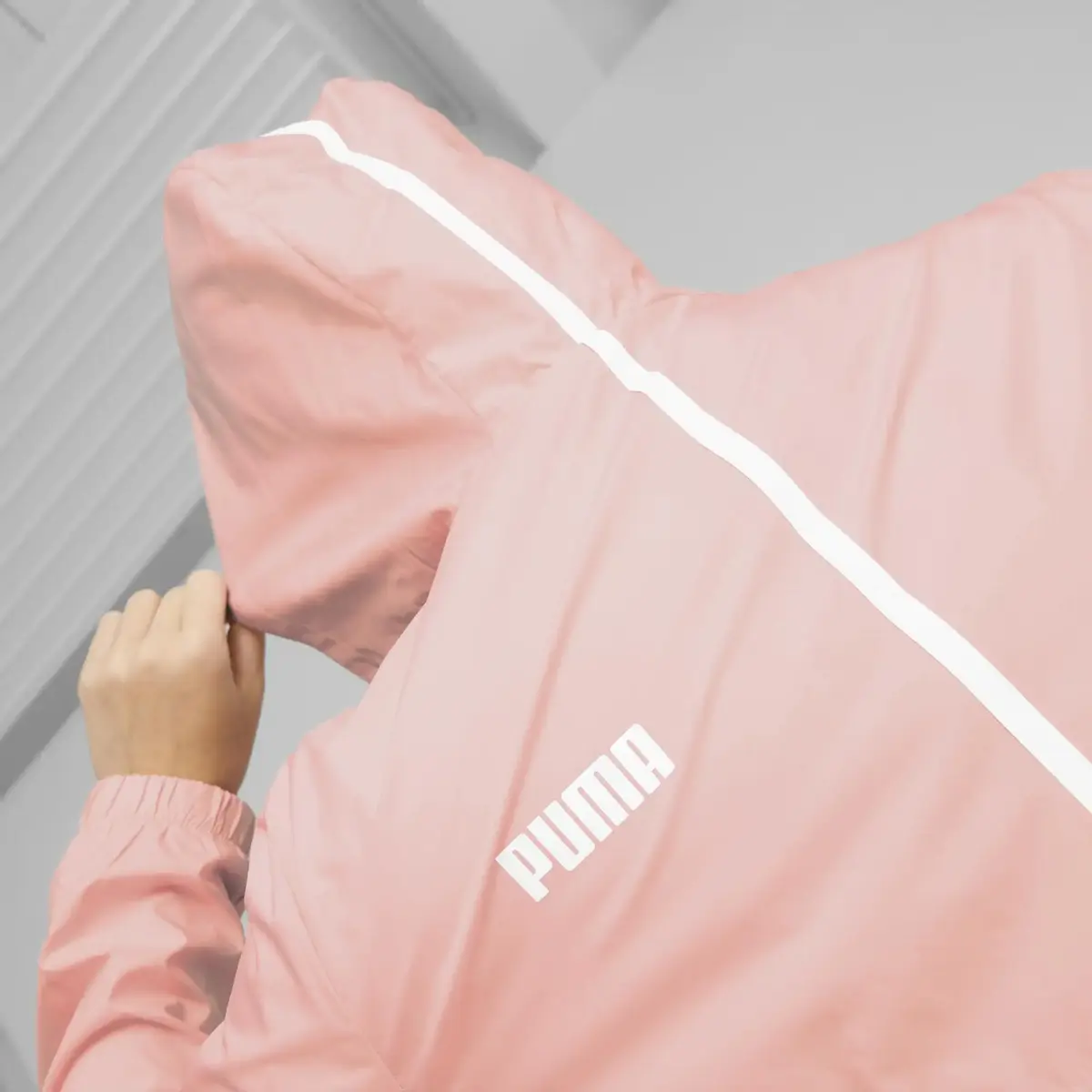 ESS Solid Windbreaker Kadın Pembe Rüzgarlık