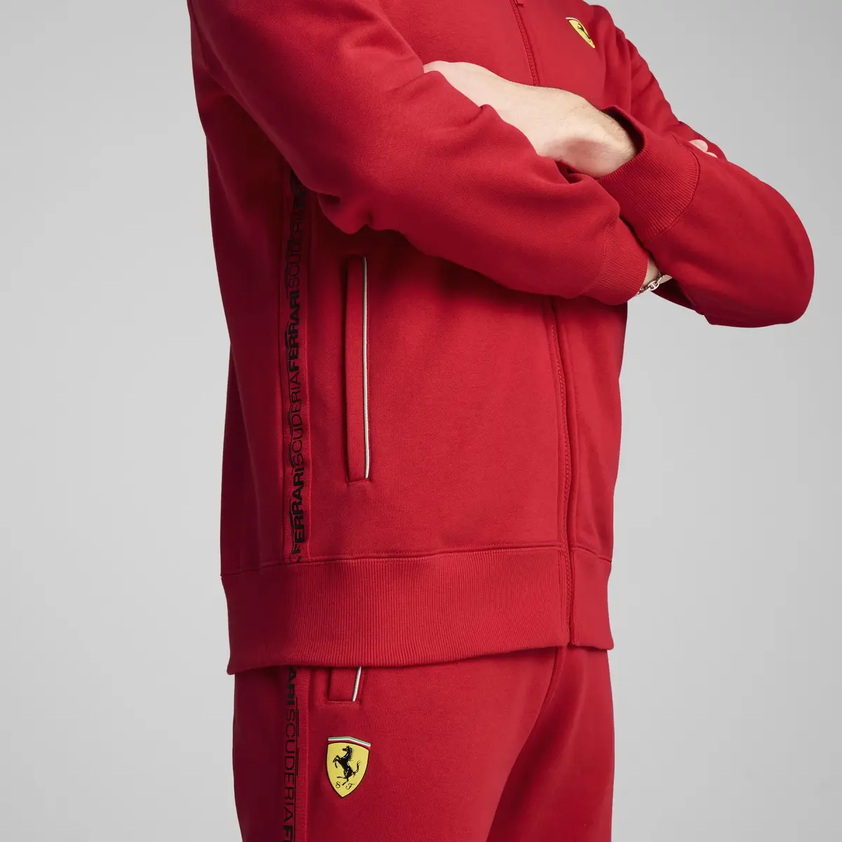 PUMA Ferrari Race Sweatjacket Kırmızı Erkek Ceket