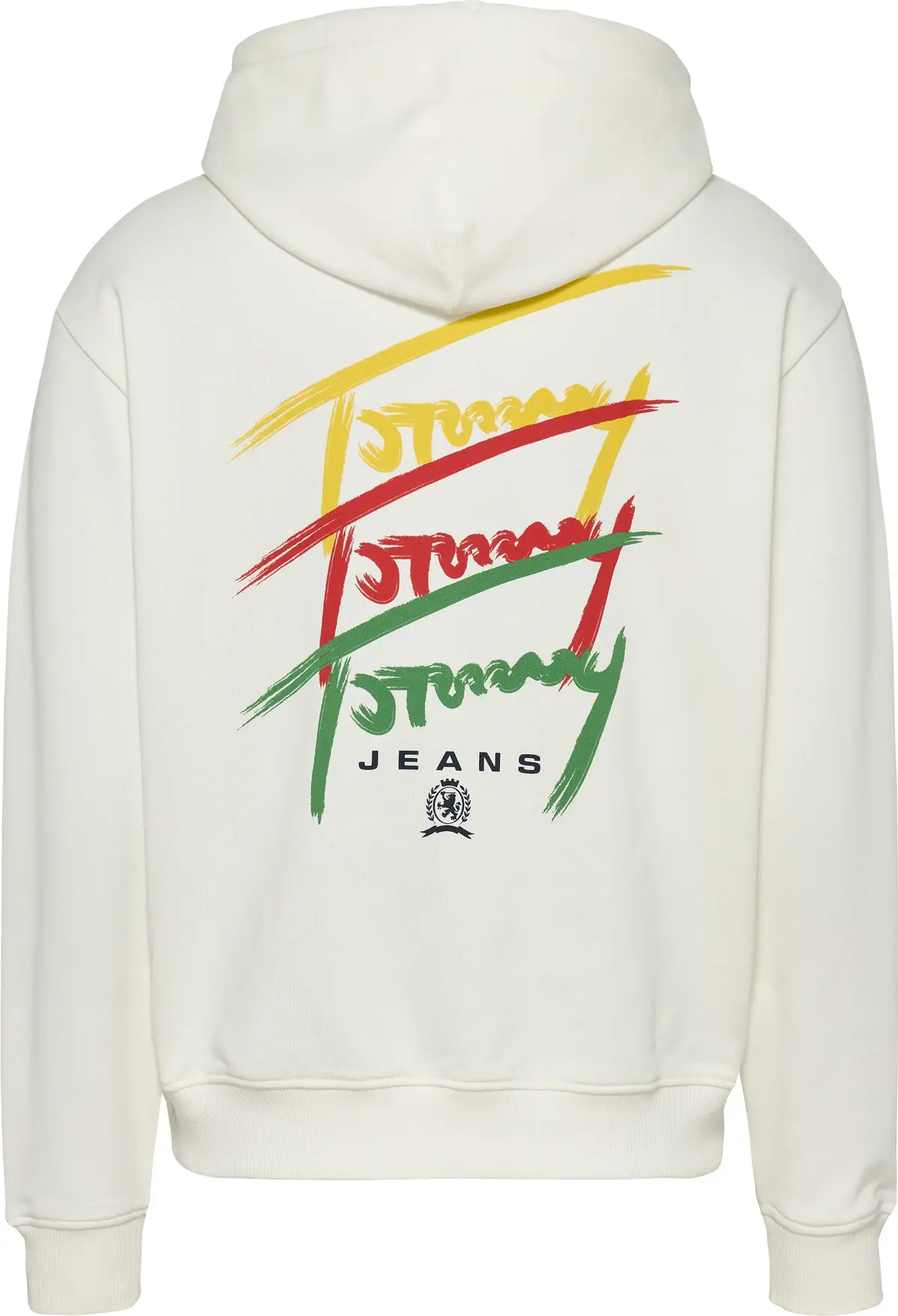 Tommy Hilfiger TJM RLX 3 COLOR SIGN Erkek Beyaz Sweatshirt
