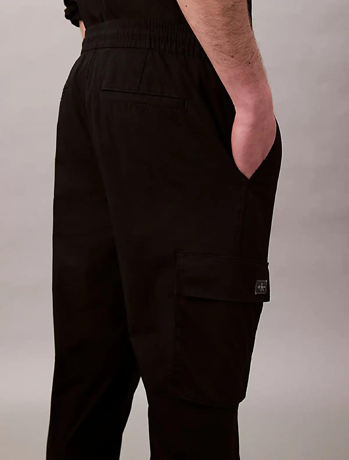 Calvin Klein SKNNY ELSTC RPSTP CR Siyah Erkek Pantolon