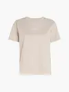 Calvin Klein MICRO LOGO T-SHIRT Kadın Krem T-Shirt