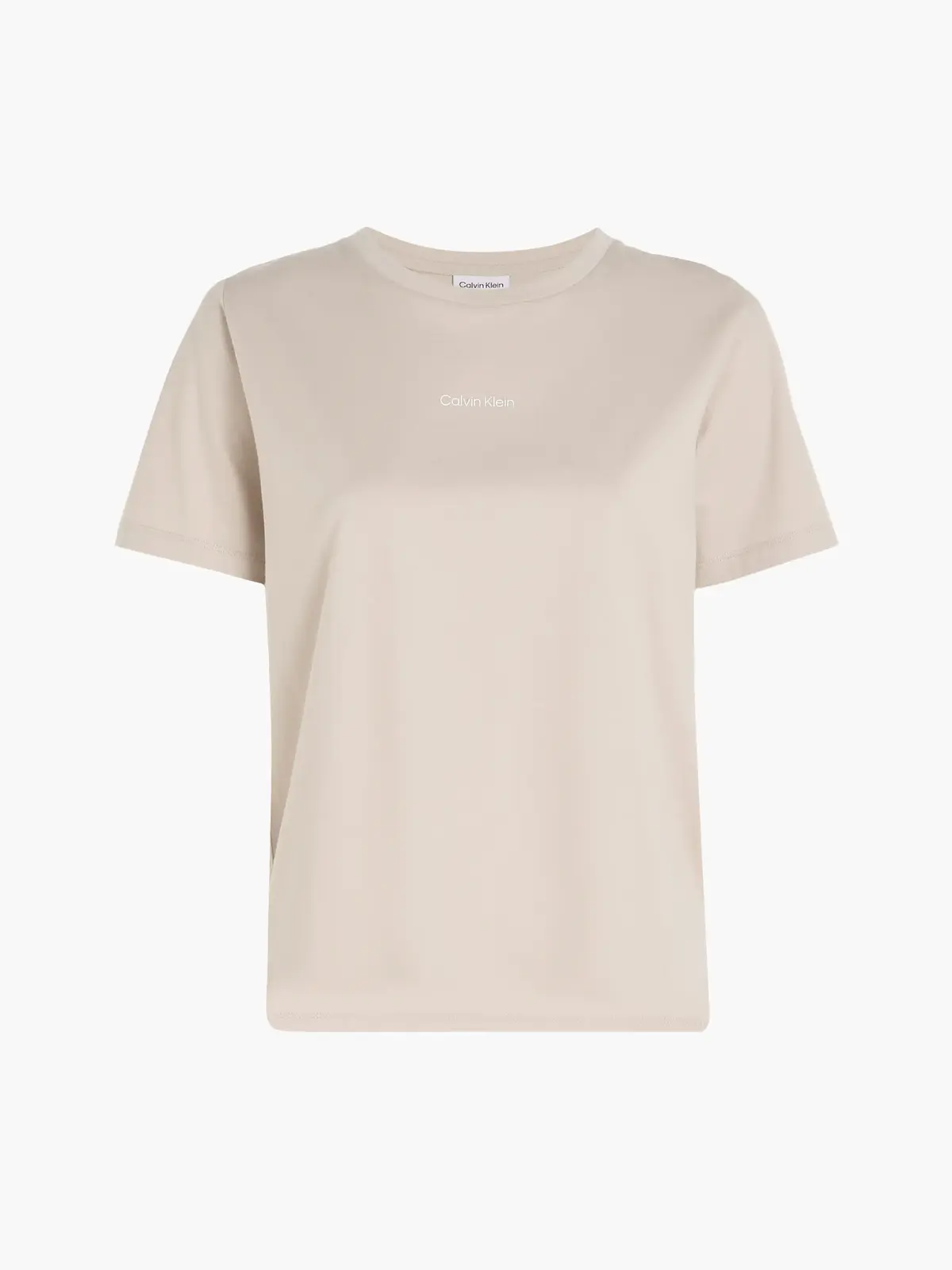 Calvin Klein MICRO LOGO T-SHIRT Kadın Krem T-Shirt