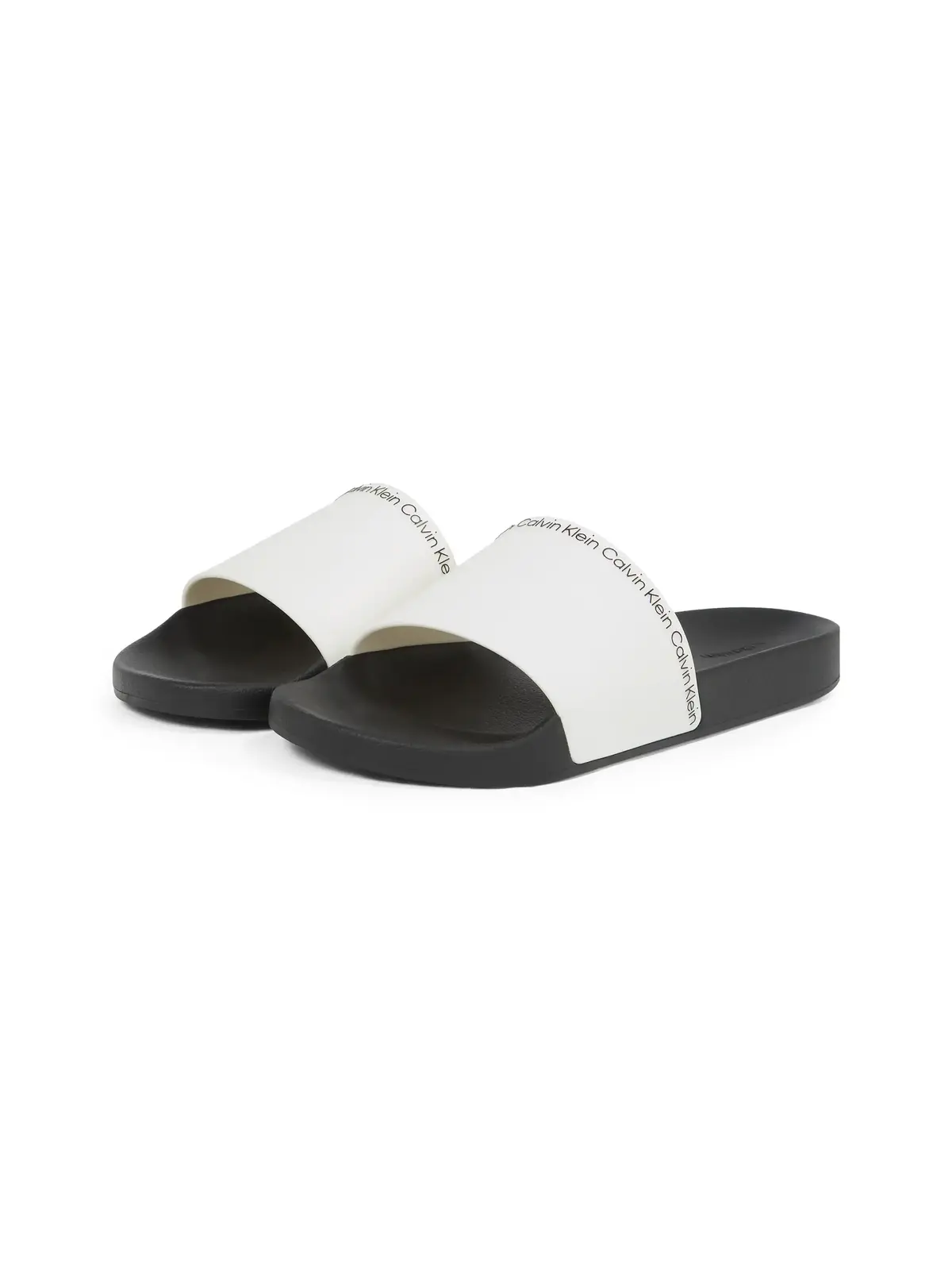 Calvin Klein POOL SLIDE RUBBER Beyaz Erkek Terlik