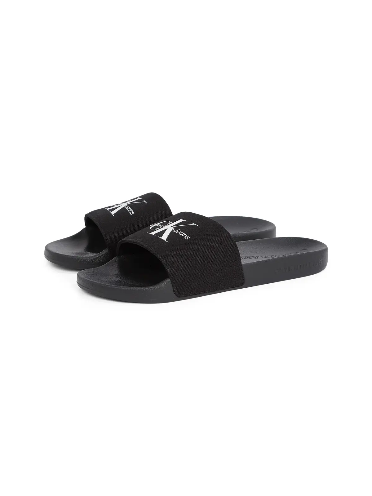 Calvin Klein SLIDE MONOGRAM CV Siyah Terlik