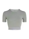 Calvin Klein WO - S/S T-SHIRT Gri Kadın Tişört