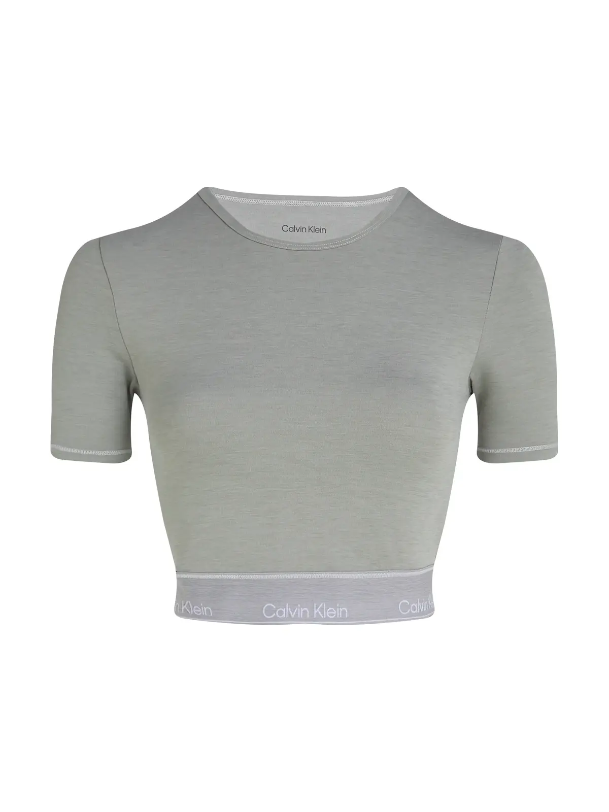 Calvin Klein WO - S/S T-SHIRT Gri Kadın Tişört