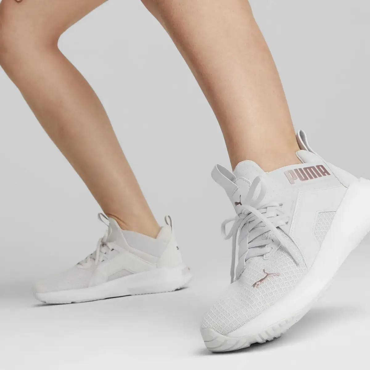 Puma Softride Enzo NXT Wn s Gri - Roze Kadın Yürüyüş Ayakkabısı
